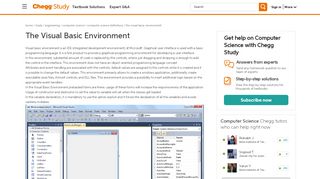 
                            13. Definition of The Visual Basic Environment | Chegg.com