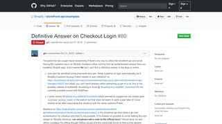 
                            3. Definitive Answer on Checkout Login · Issue #80 · Shopify/storefront ...