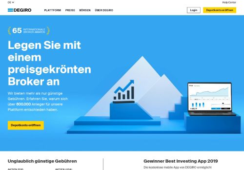 
                            4. DEGIRO - Weltweit Traden zu besonders günstigen Konditionen