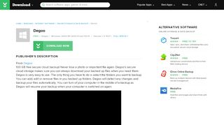 
                            11. Degoo - Free download and software reviews - CNET Download.com