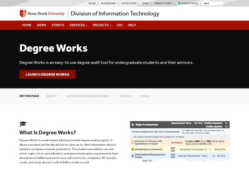 
                            7. Degree Works - Division of Information Technology - Stony ...