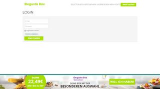 
                            1. Degusta Box » Login