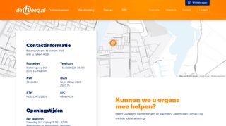 
                            4. deHeeg.nl - Onze contactgegevens, emailadressen en telefoonnummers