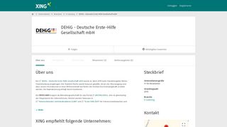 
                            10. DEHiG - Deutsche Erste-Hilfe Gesellschaft mbH als Arbeitgeber - Xing