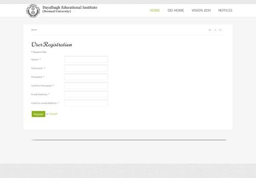 
                            1. DEI Admission Portal