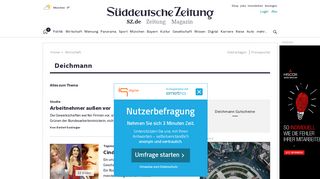 
                            9. Deichmann - Alles zum Thema - Süddeutsche.de