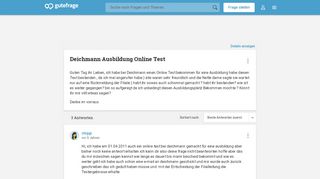 
                            13. Deichmann Ausbildung Online Test (online-test) - Gutefrage