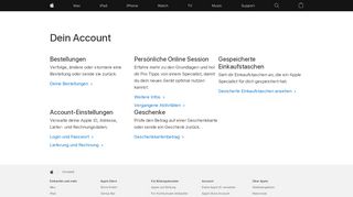 
                            7. Dein Account - Apple (DE)