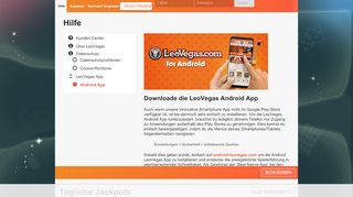 
                            7. Dein Android ist nicht komplett ohne die LeoVegas App!