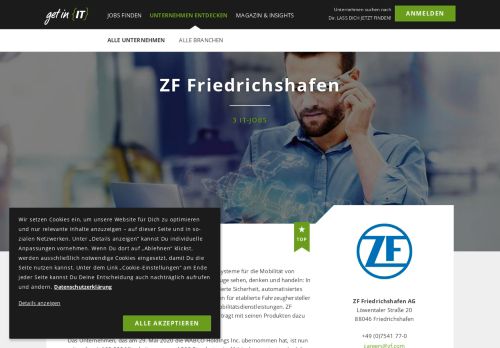 
                            10. Dein IT-Einstieg bei der ZF Friedrichshafen AG - get in IT