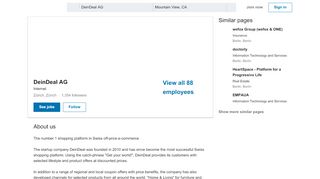 
                            9. DeinDeal AG | LinkedIn
