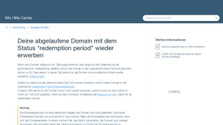 
                            11. Deine abgelaufene Domain mit dem Status 