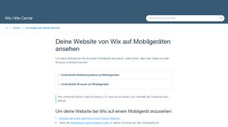 
                            3. Deine Website bei Wix auf Mobilgeräten ansehen | Support Zentrum ...