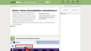 
                            13. Deine Yahoo Kontaktdaten aktualisieren – wikiHow