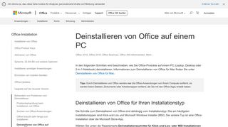 
                            11. Deinstallieren von Office auf einem PC - Office Support - Office 365