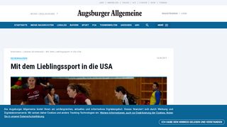 
                            13. Deisenhausen: Mit dem Lieblingssport in die USA - Nachrichten ...