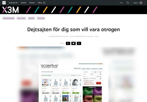 
                            12. Dejtsajten för dig som vill vara otrogen | X3M | svenska.yle.fi