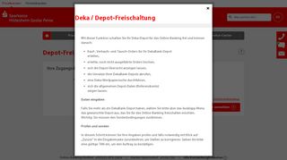 
                            10. Deka / Depot-Freischaltung - Sparkasse Hildesheim