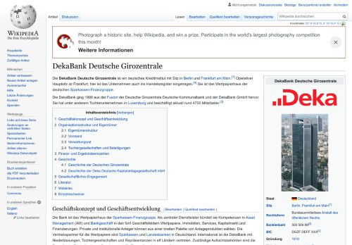 
                            10. DekaBank Deutsche Girozentrale – Wikipedia