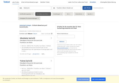
                            6. Dekabank Jobs in Frankfurt (Main) Niederrad - Februar 2019 | Indeed ...