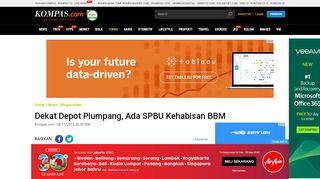 
                            9. Dekat Depot Plumpang, Ada SPBU Kehabisan BBM - Kompas.com