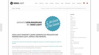 
                            3. DEKO-LIGHT GEWÄHRT 5 JAHRE GARANTIE AUF PRODUKTE DER ...