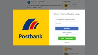 
                            11. Del Herrmann - Ich habe meine Postbank ID vergessen, was ...