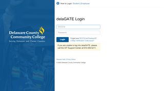 
                            13. delaGATE - Delaware County Community College - delaGATE Login ...