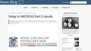 
                            10. Delay in MRCP(UK) Part 2 results