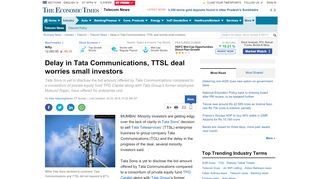 
                            9. Delay in Tata Communications, TTSL deal worries small investors ...
