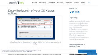 
                            10. Delay the launch of your OS X apps, utilities and ... - The Graphic Mac