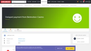 
                            4. Delayed payment from Betmotion Casino - Complaint Solved ...