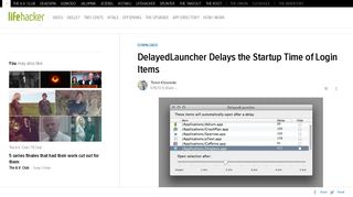 
                            6. DelayedLauncher Delays the Startup Time of Login Items - Lifehacker