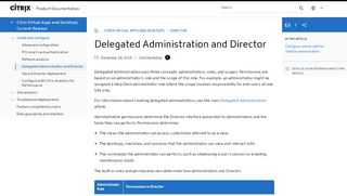 
                            2. Delegated Administration and Director - Citrix Product Documentation