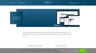 
                            7. Delen OnLine et application Delen | Delen Private Bank
