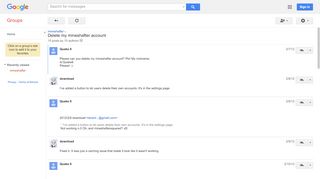 
                            9. Delete my mineshafter account - Google Groups