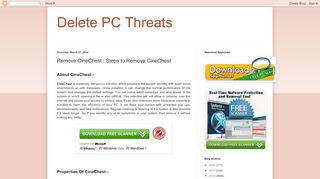 
                            10. Delete PC Threats: Remove CineChest : Steps to Remove CineChest