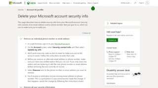 
                            9. Delete personal info from your Xbox profile and Microsoft account