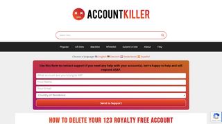 
                            10. Delete your 123 Royalty Free account | accountkiller.com