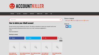 
                            5. Delete your Albelli account | accountkiller.com