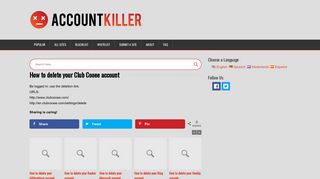 
                            10. Delete your Club Cooee account | accountkiller.com