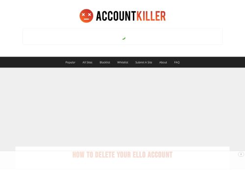 
                            10. Delete your Ello account | accountkiller.com