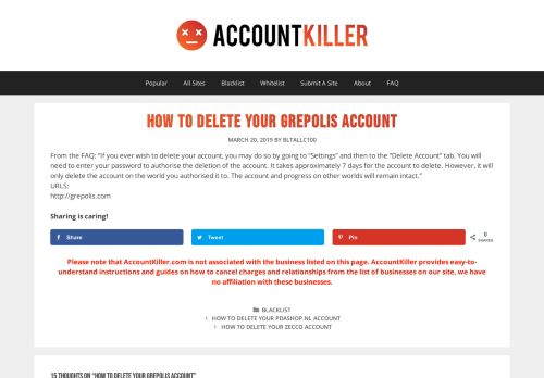 
                            12. Delete your Grepolis account | accountkiller.com