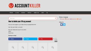 
                            11. Delete your JW.org account | accountkiller.com