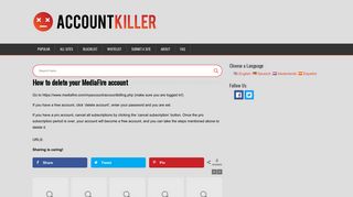 
                            13. Delete your MediaFire account | accountkiller.com