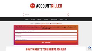 
                            8. Delete your MeinVZ account | accountkiller.com
