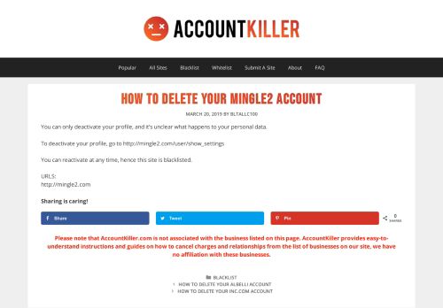 
                            6. Delete your Mingle2 account | accountkiller.com