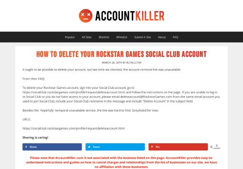 
                            10. Delete your Rockstar Games Social Club account | ...