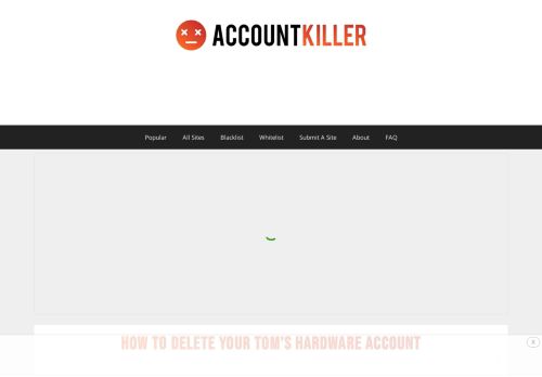 
                            11. Delete your Tom's Hardware account | accountkiller.com