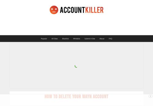 
                            3. Delete your WAYN account | accountkiller.com